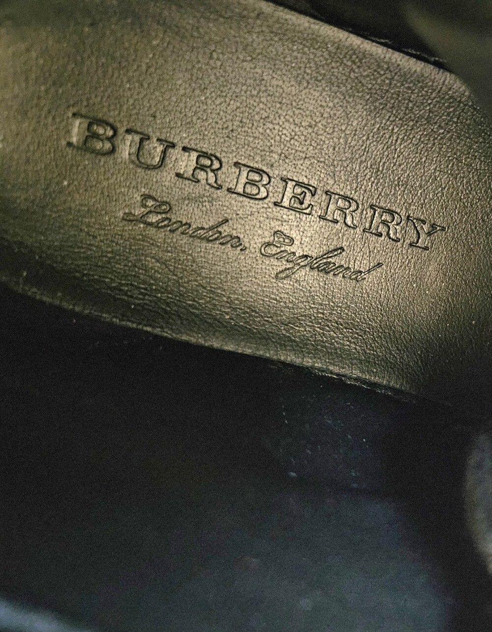 Burberry Black Quilted Leather High-Top Sneaker with White Sole - Picture 7 of 7